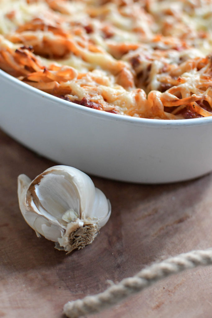 Spaghetti - Auflauf mit Hackfleischsoße - vintage-diary
